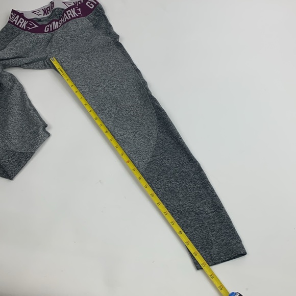 GYMSHARK Leggings Size Small Heather Purple gray with stretch Designer Workout - Picture 10 of 14